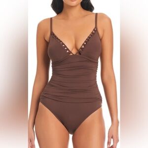 Bleu Rod Beattie Chocolate Swimsuit
